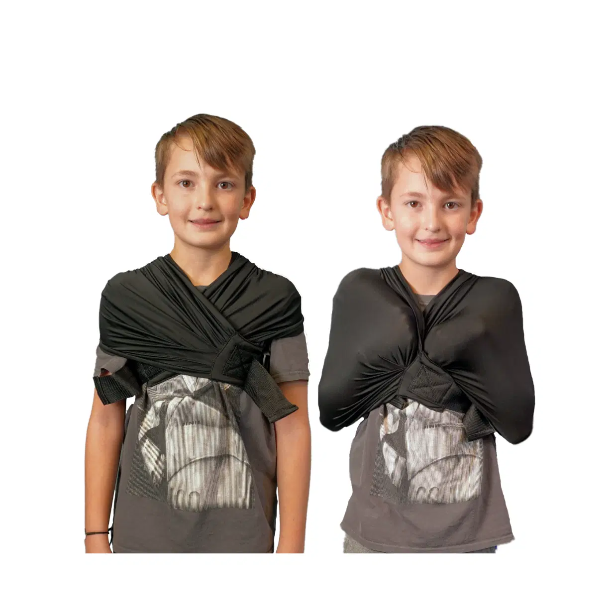 Abby & Noah Compression Vest for Kids & Adults with Autism, ADHD, Anxiety, and Sensory Issues - Deep Pressure Sensory Calming Vest - Adjustable Sensory Clothing (Alternative to Weighted Vest) (Black)