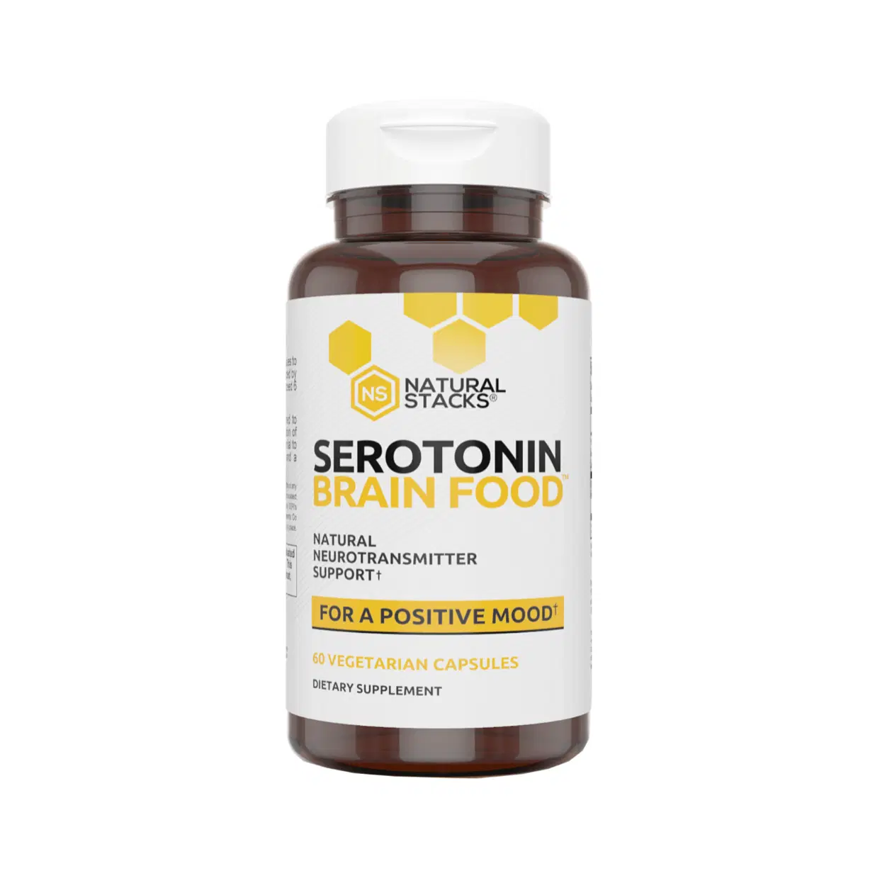 NATURAL STACKS - Serotonin Brain Food™ - Natural Neurotransmitter Support - Supplement for Stress Relief