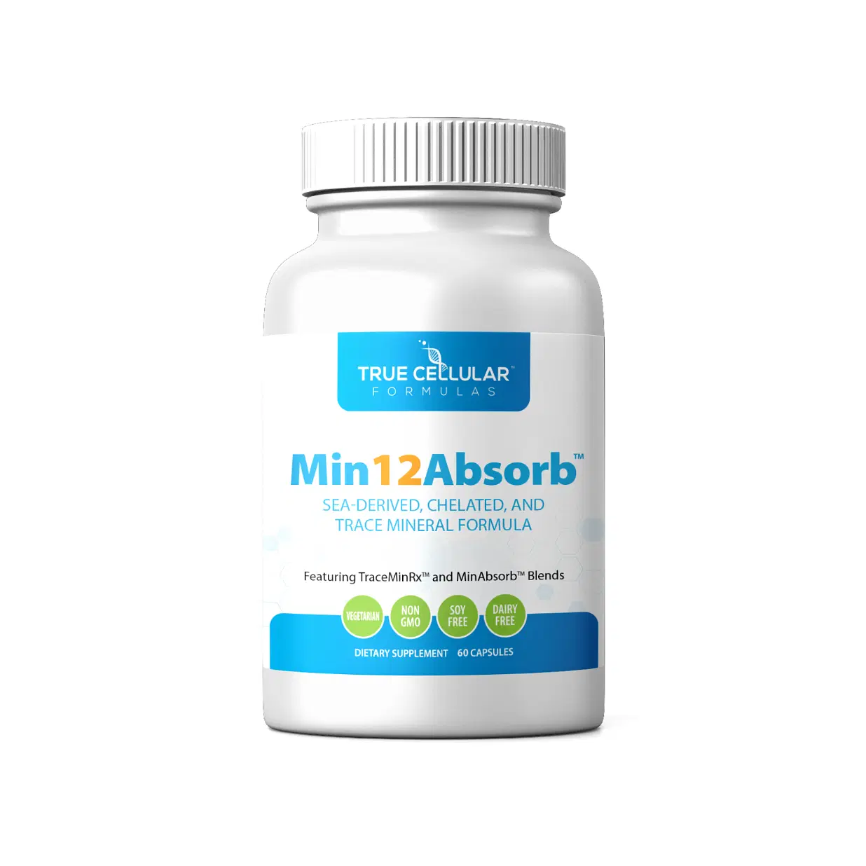 MIN12Absorb™ Complete Mineral Complex – 12 Essential Minerals, TraceMinRx™ Blend & MinAbsorb™ Technology for Full-Body Cellular Support