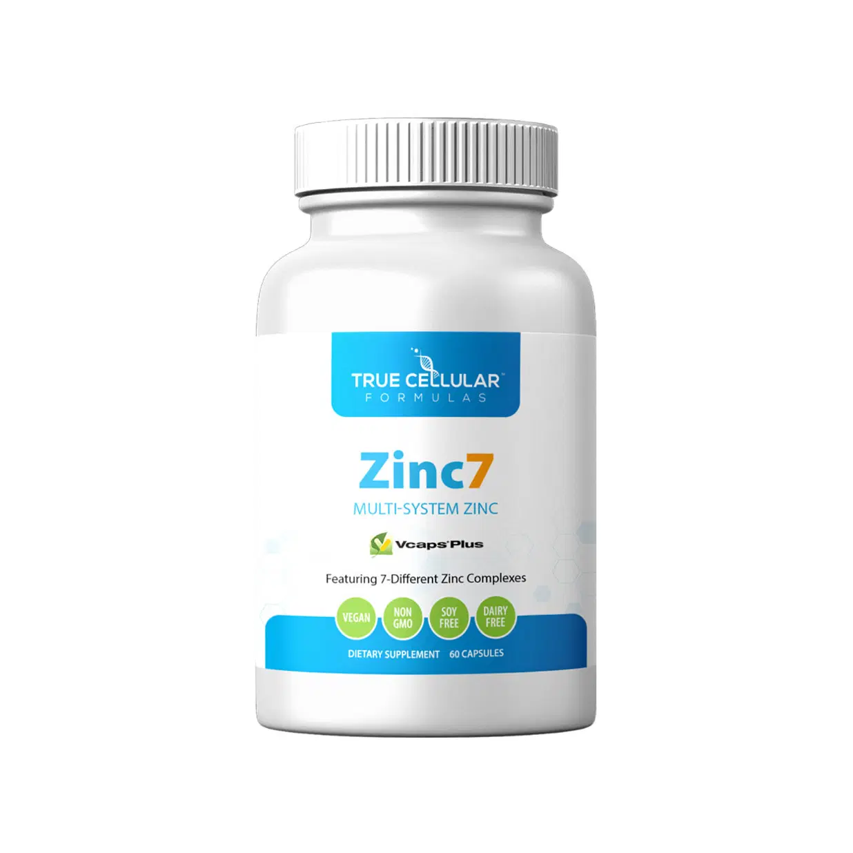 Zinc7 Daily Immune Support (50mg): Triple Action Zinc Complex for Deep Sleep, Mental Clarity & Strong Immunity | Natural Energy, Hormone & Metabolism Support | 60 Vegan Capsules