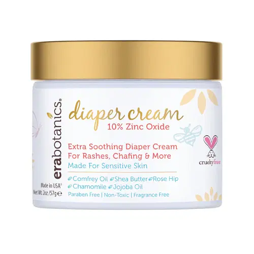 Diaper Rash Cream - With 10% Zinc Oxide for Troubled Skin, Itch and Irritation