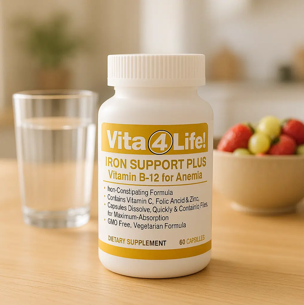 Iron Support 'Plus' Vitamin B-12 - Bariatric Supplement for Anemia
