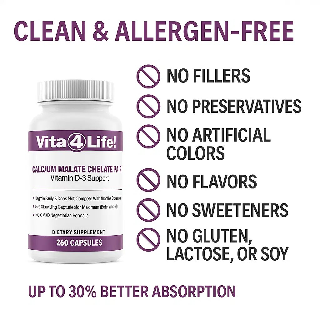 Calcium Malate Chelate Bariatric Supplement Capsules