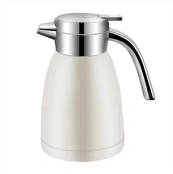 SOGA 1.2L White Insulated Vacuum Flask