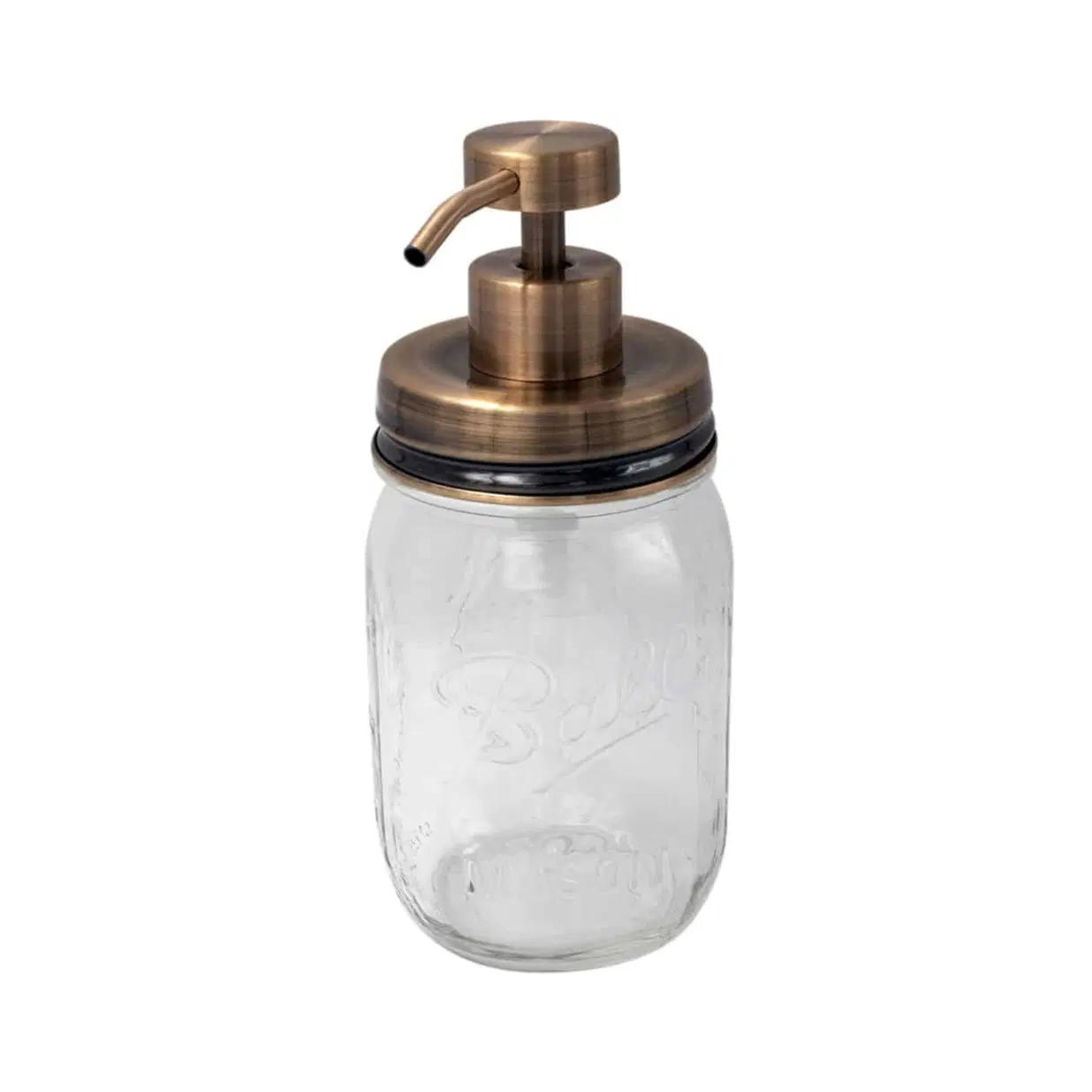 Vintage Copper Soap Pump Lid Kit for Regular Mouth Mason Jars
