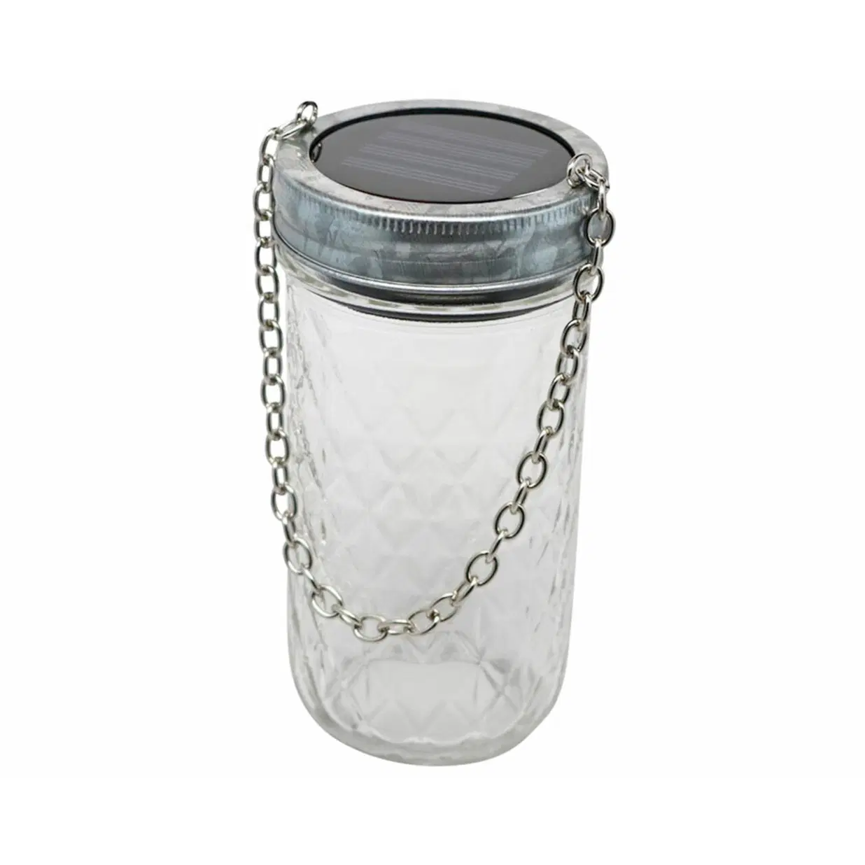 Galvanized Band with Chain Handle for Mason Jars 6 Pack