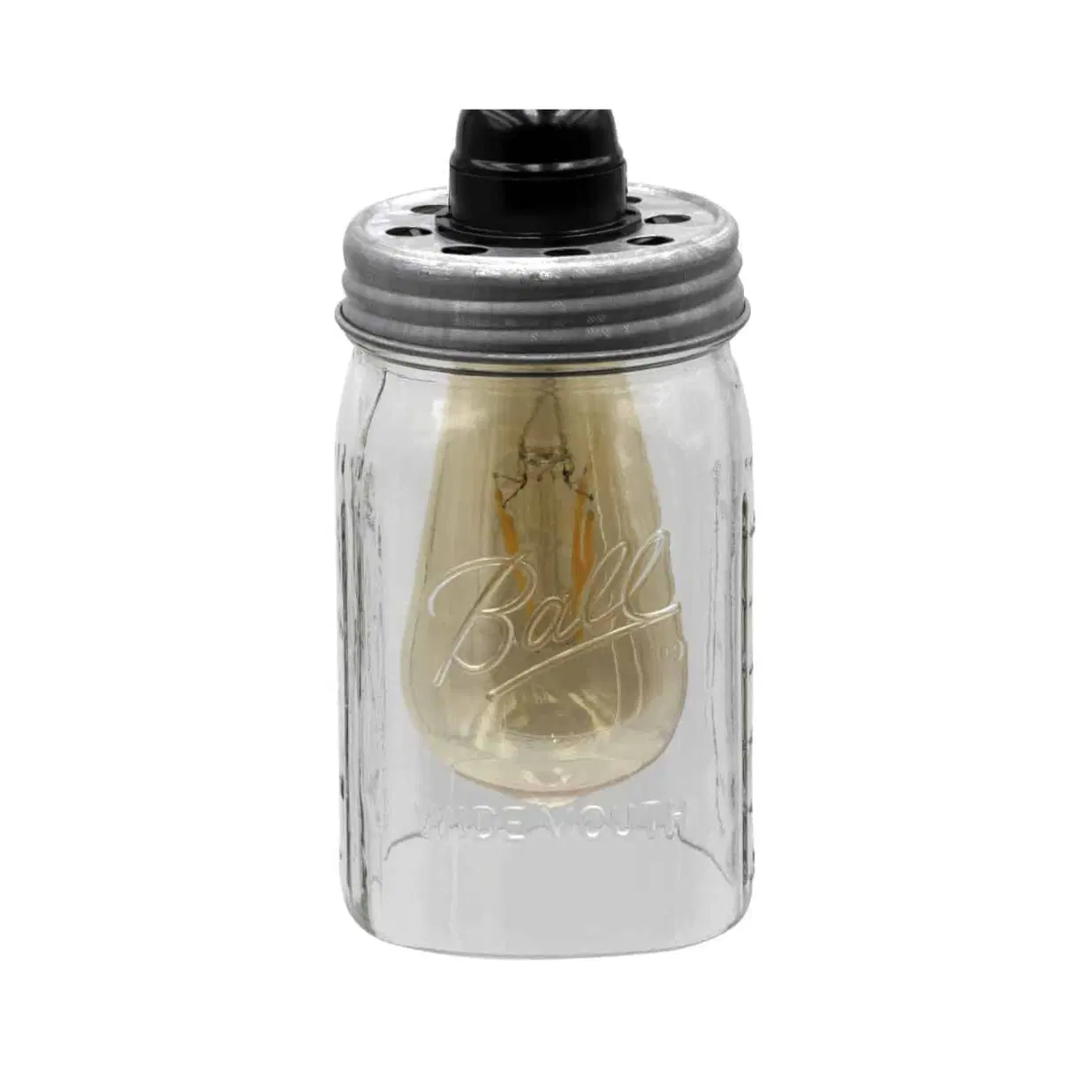 Lighting Lid for Mason Jar Light Fixtures