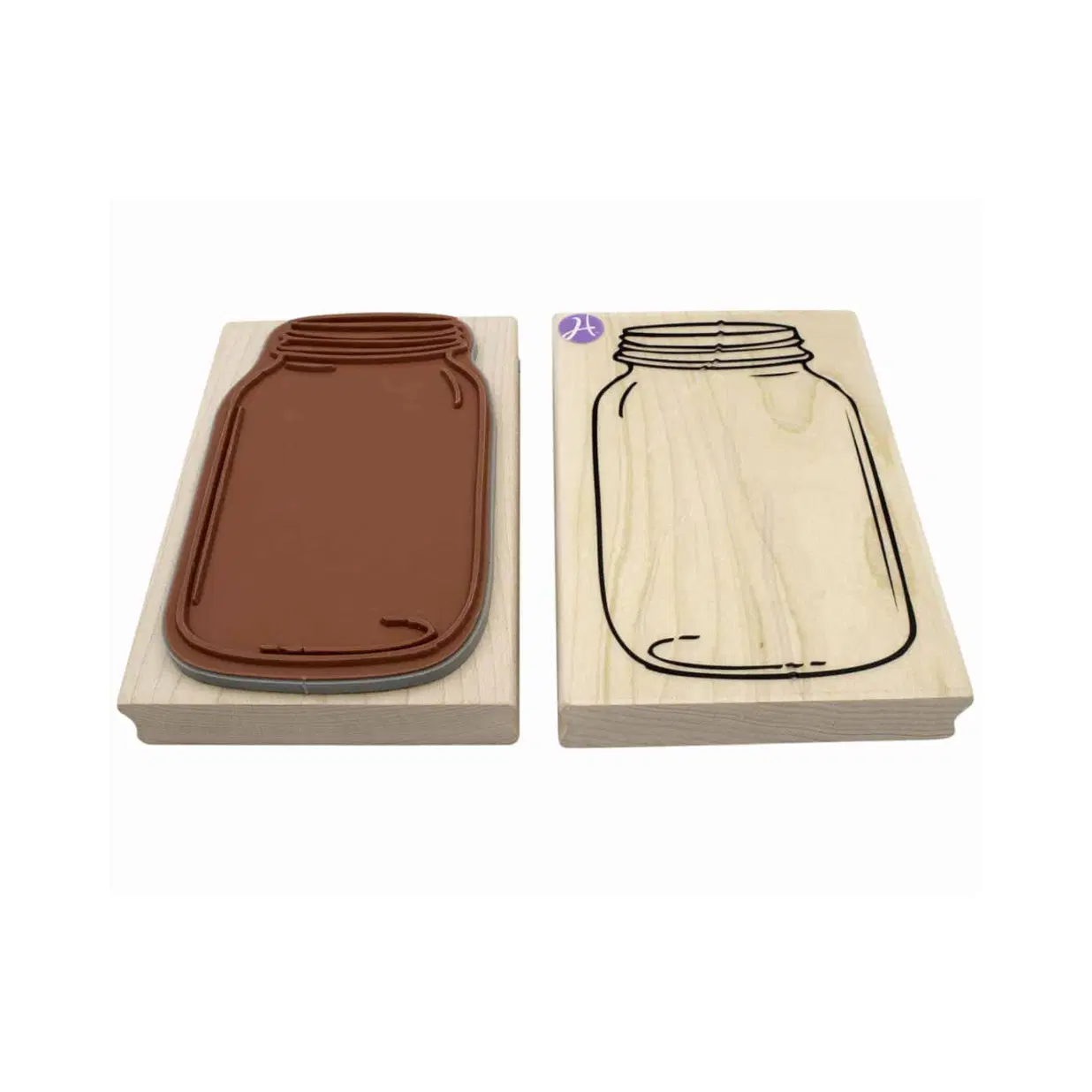 Large Mason Jar Stamp