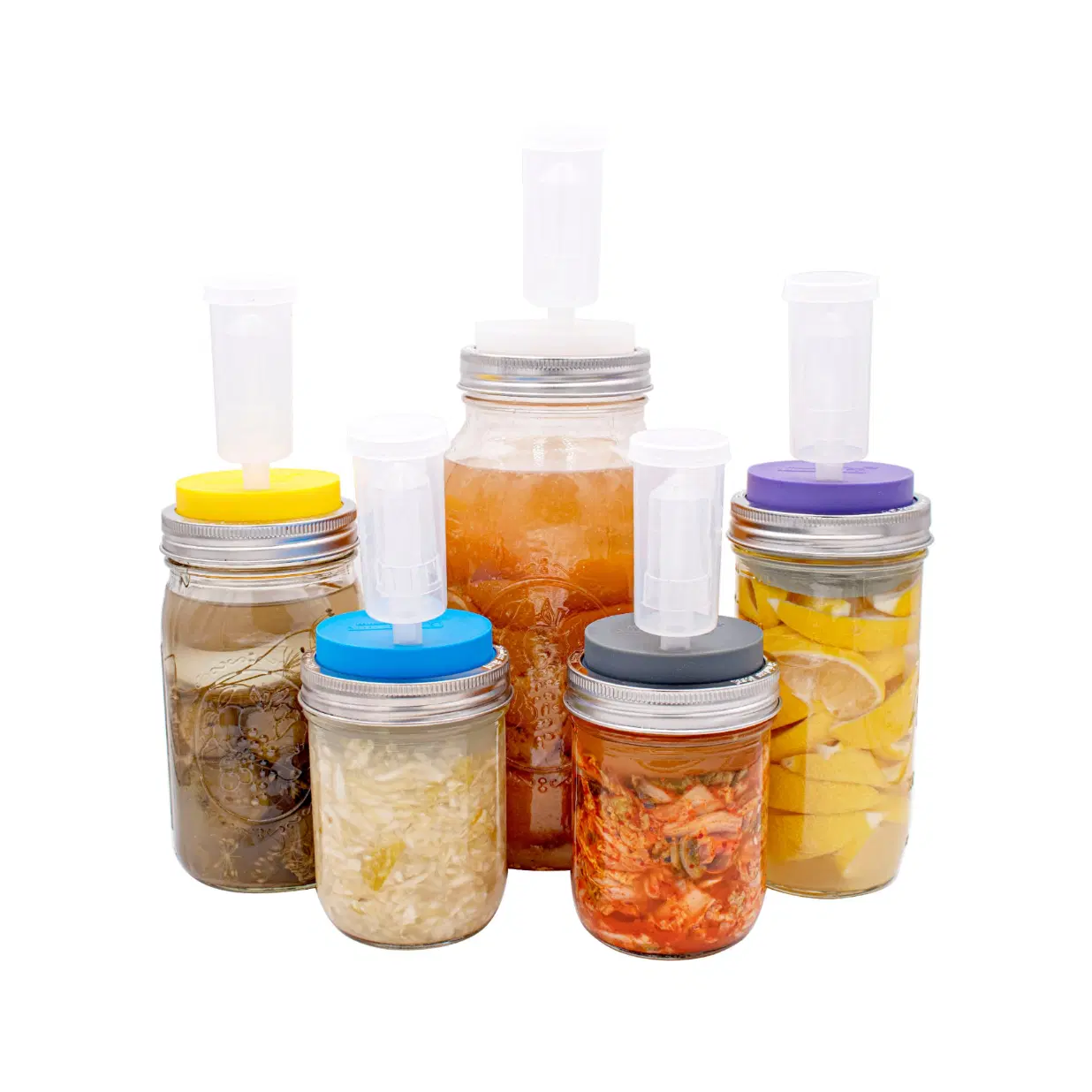 3 Piece Plastic Airlock for Fermenting in Mason Jars