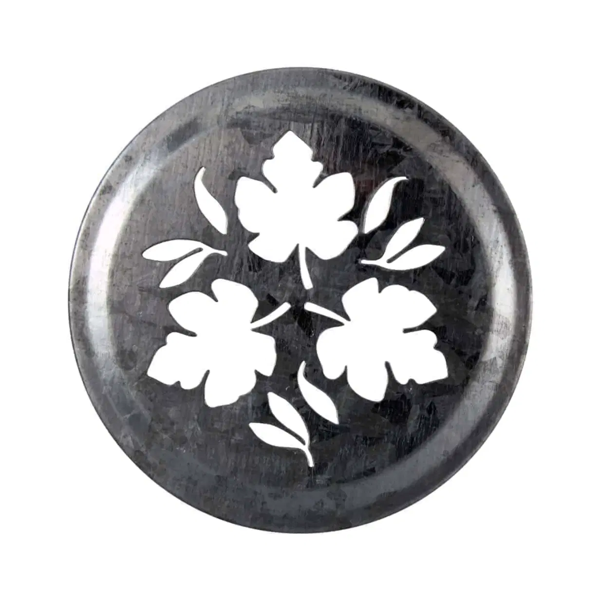 Leaf Pattern Galvanized Metal Lid Insert for RM Mason Jars 10 Pack