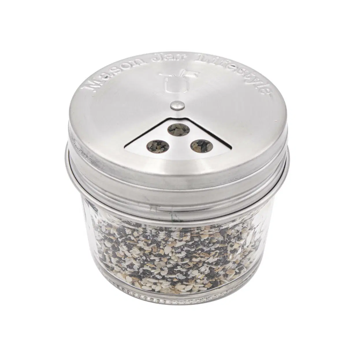 Spice Shaker Stainless Steel Lids for Mason Jars 4 Pack