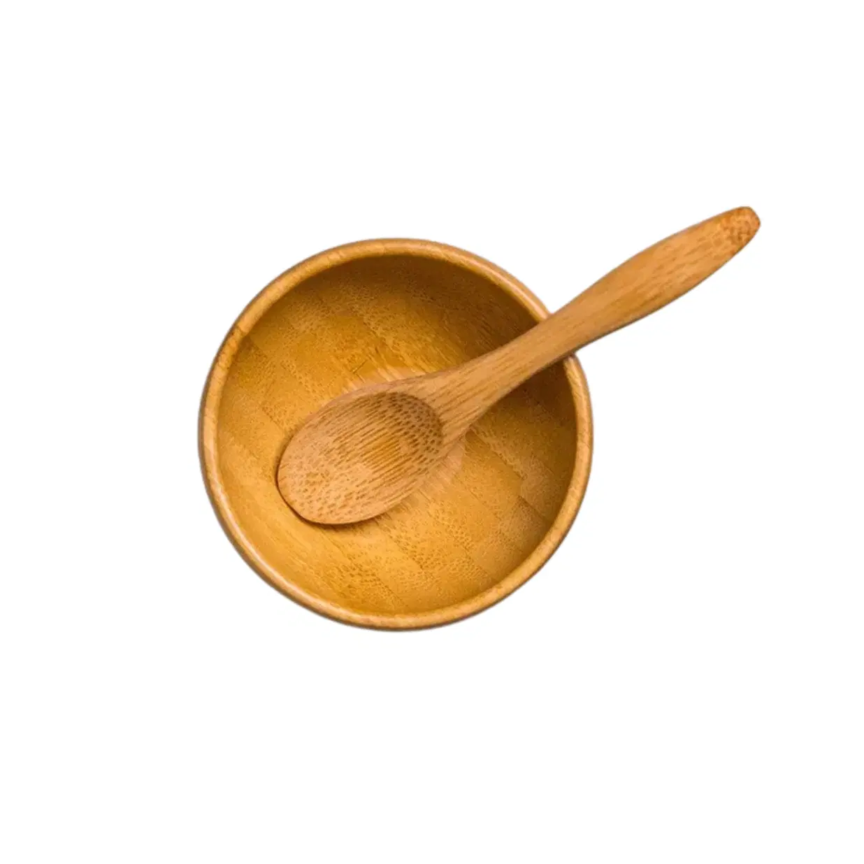 Bamboo Utensil (Bowl + Spoon) - Face Mask Mixer - Vegan - Durable Bamboo Mixing Bowl