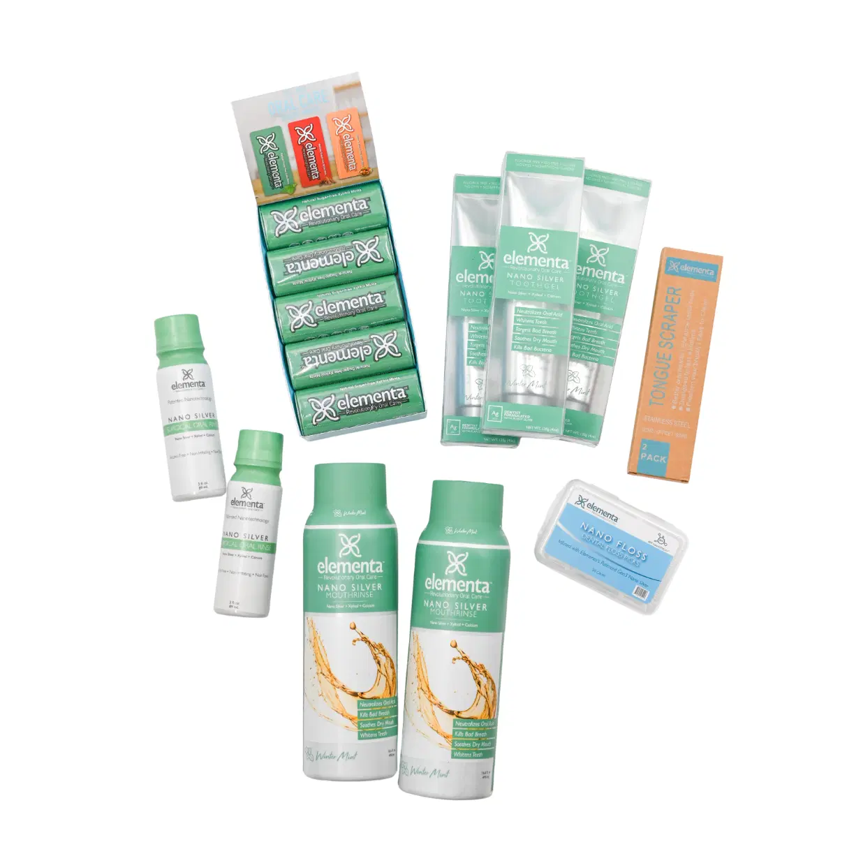 Elementa 3-Month Oral Microbiome Reset Kit – Clinically Validated Nano Silver Gel & Rinse | Probiotic Balance, Periodontal Support, Whole-Body Health
