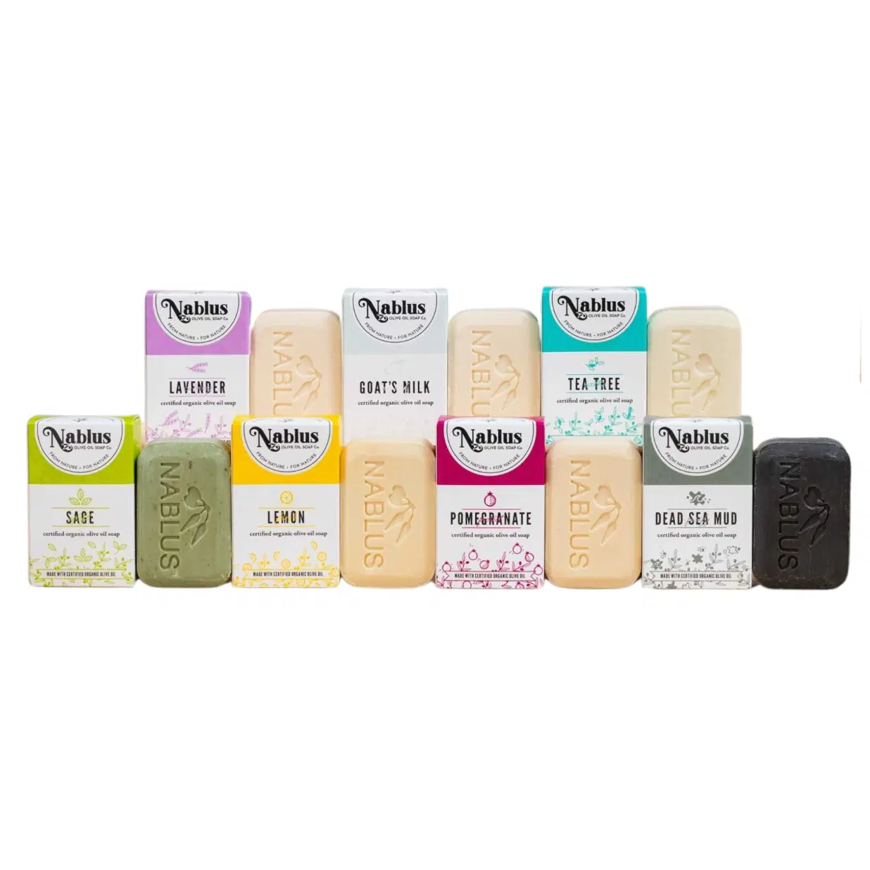 Nablus 8 Bar Experience Bundle - Certified Organic, Eco-Friendly, Natural Skincare Collection