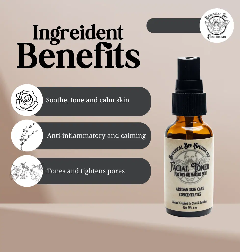 Facial Toner for Mature Skin – Rejuvenating & pH Balancing Mist