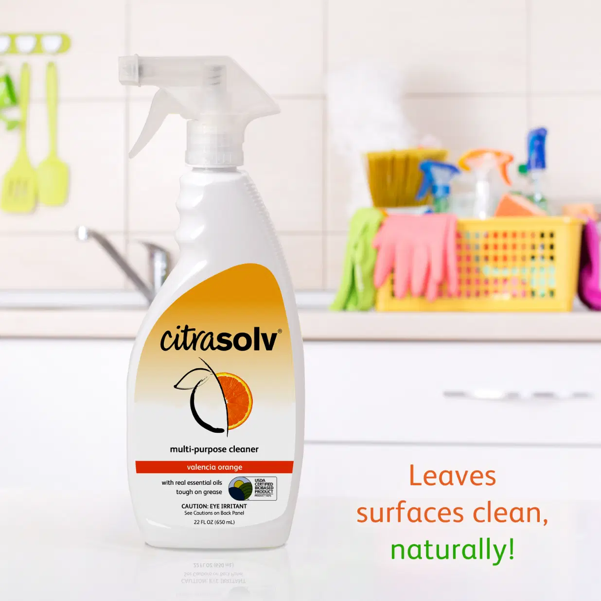 Citra Solv All Purpose Cleaning Spray Multi-Surface Cleaner Valencia Orange 22oz