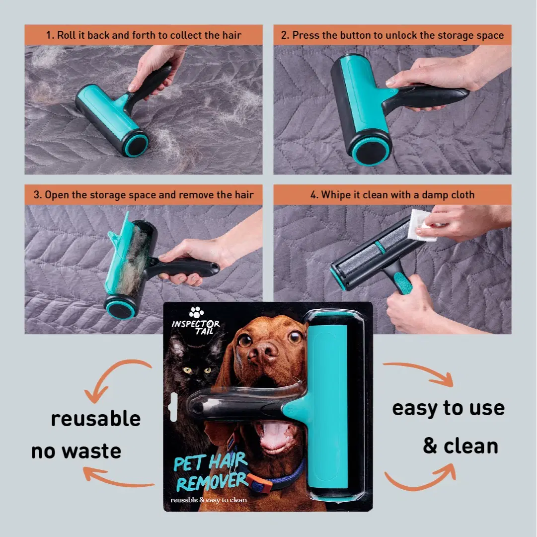 Pet Hair Remover + FREE 2 Hair Drain Catchers – Complete Fur & Hair Clean-up Kit
