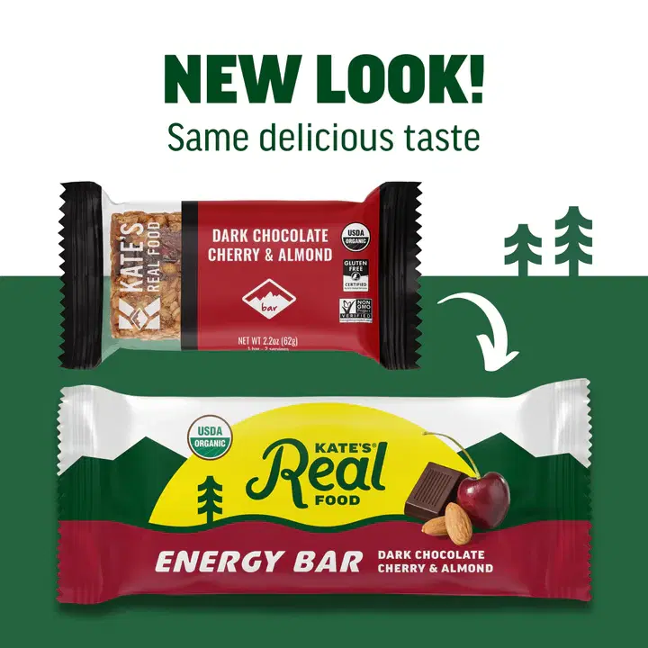 Organic Granola Bars, Dark Chocolate Cherry & Almond Fruit & Nut Energy Bar Non-GMO, All-Natural Ingredients, Gluten-Free and Soy-Free Healthy Snack with Natural Flavors