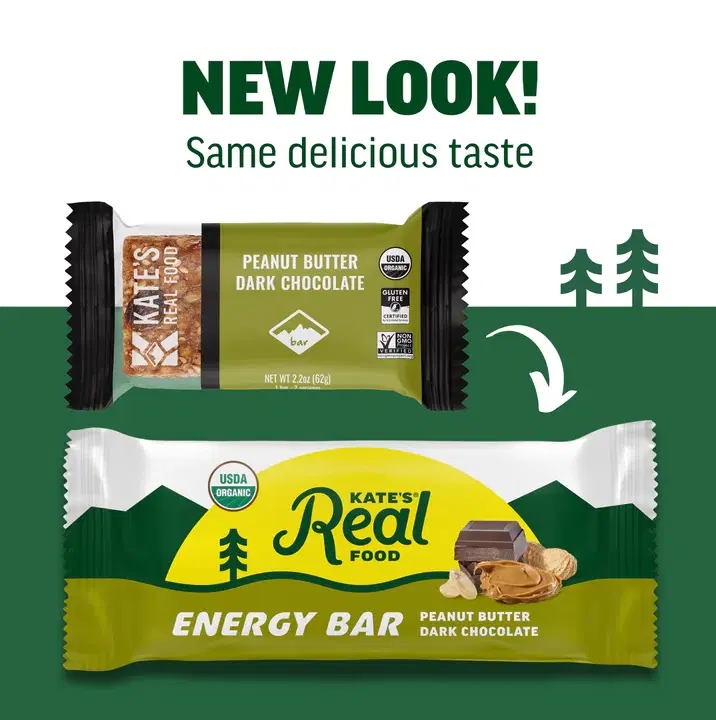 Organic Energy Bars, Non-GMO, All-Natural Ingredients, Gluten-Free and Soy-Free Healthy Snack with Natural Flavors, Peanut Butter and Dark Chocolate