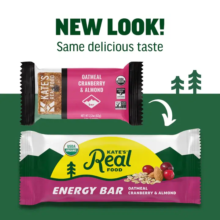 Organic Energy Bars, Non-GMO, All-Natural Ingredients, Gluten-Free and Soy-Free Healthy Snack with Natural Flavors, Oatmeal Cranberry & Almond