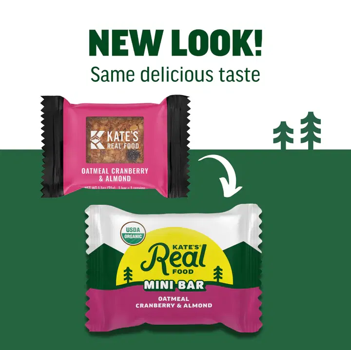 Oatmeal Cranberry & Almond Kids Bars - Non-GMO, All-Natural Ingredients, Gluten-Free and Soy-Free Healthy Snack