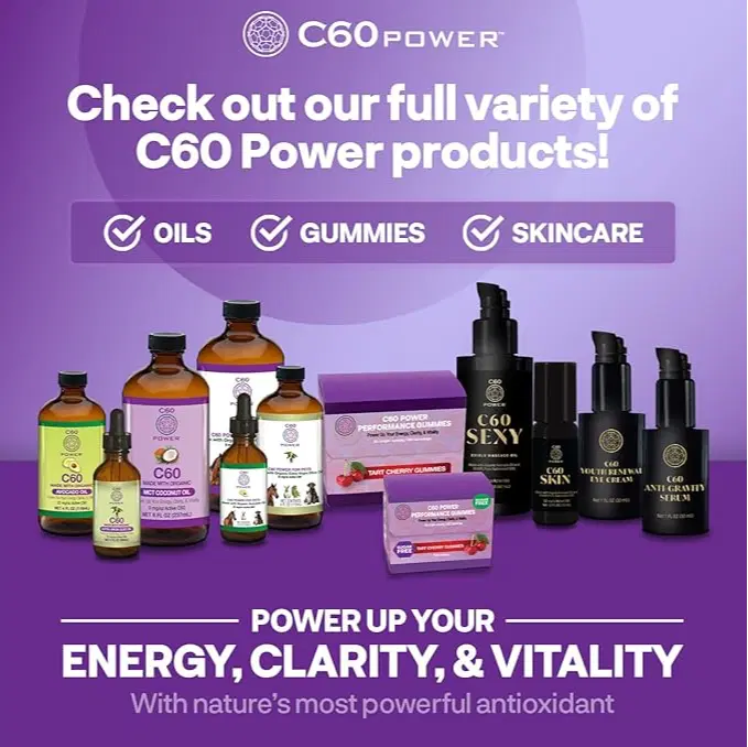 C60 Power Gummies, 1 Box Sugar Free Tart Cherry - 99.99% Pure, Sublimated C60Carbon Fullerenes and Organic Coconut Oil, Made in The USA, Supports Energy & Mental Clarity (30 Count)