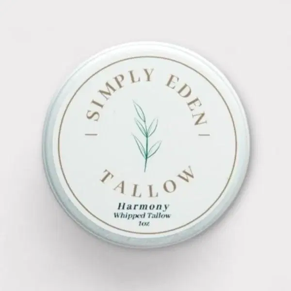 Simply Eden Tallow - Tallow Bundles - Sensitive Skin Essentials (3-pc): Gentle balm (fragrance-free) + tallow soap + herbal-infused lip balm.