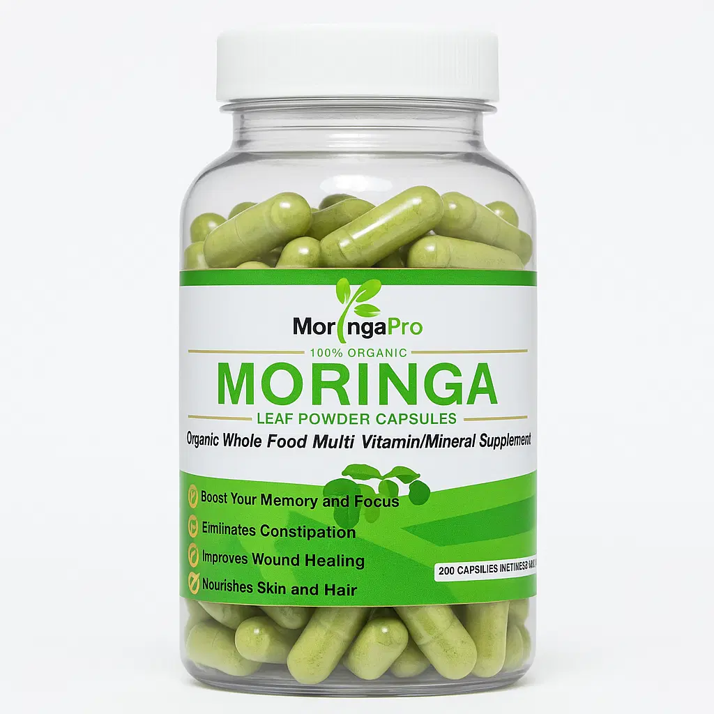 Moringa Oleifera Leaf Capsules - Organic