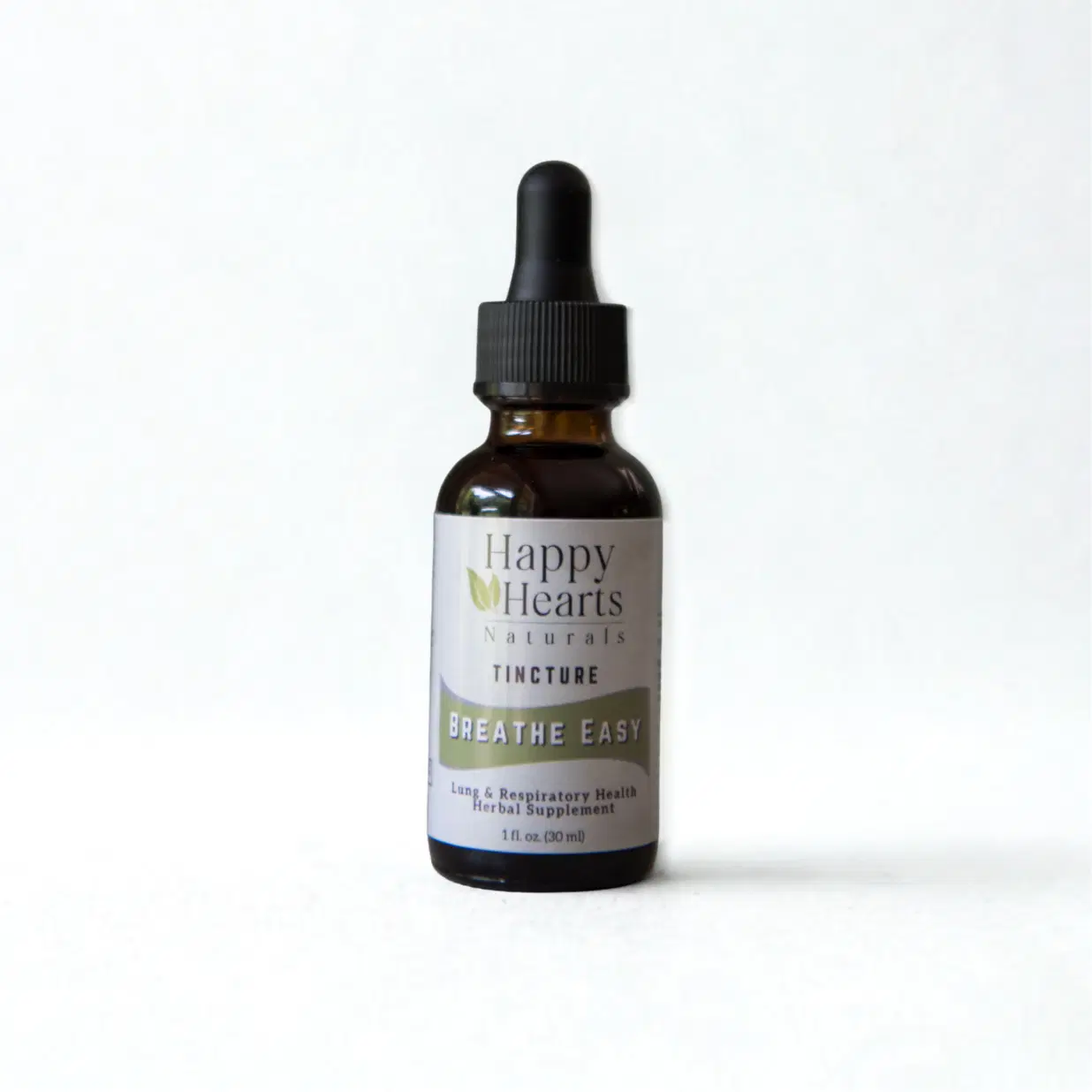 Happy Hearts Naturals - Breathe Easy Mullein Tincture - Mullein Botanical Support Drops (Alcohol-Free)