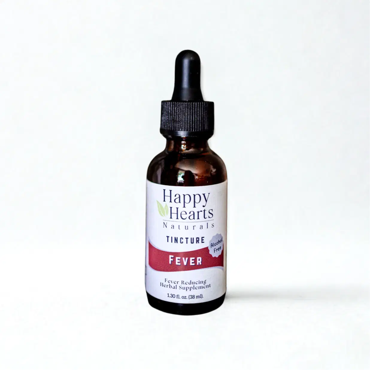 Happy Hearts Naturals - Fever Reducer Glycerin Tincture - Botanical Support Drops (Alcohol-Free)