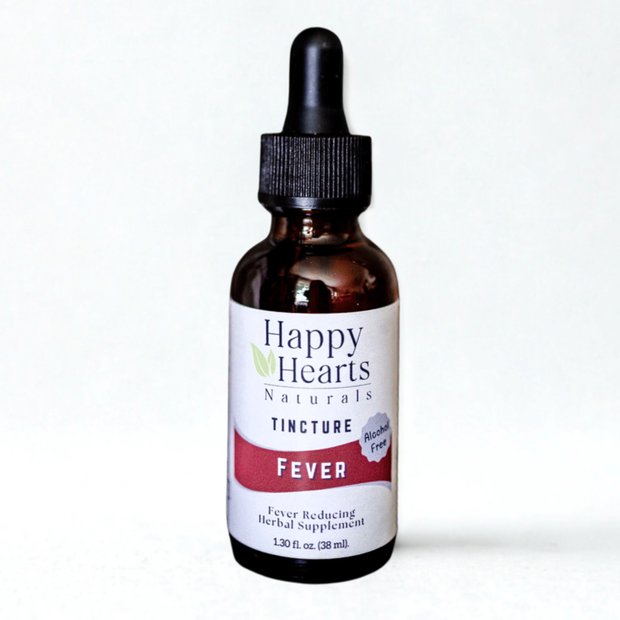 Happy Hearts Naturals - Fever Reducer Glycerin Tincture - Botanical Support Drops (Alcohol-Free)