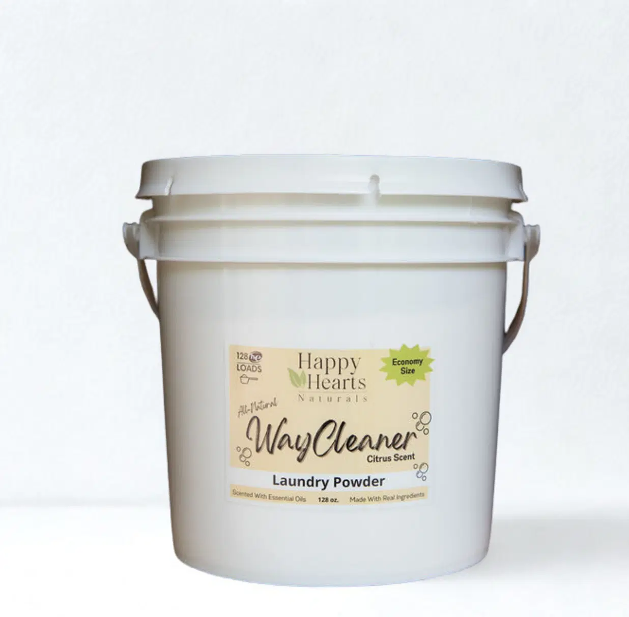WayCleaner All-Natural Laundry Powder - Citrus Scent, Economy Size, Non-Toxic & Gentle Formula