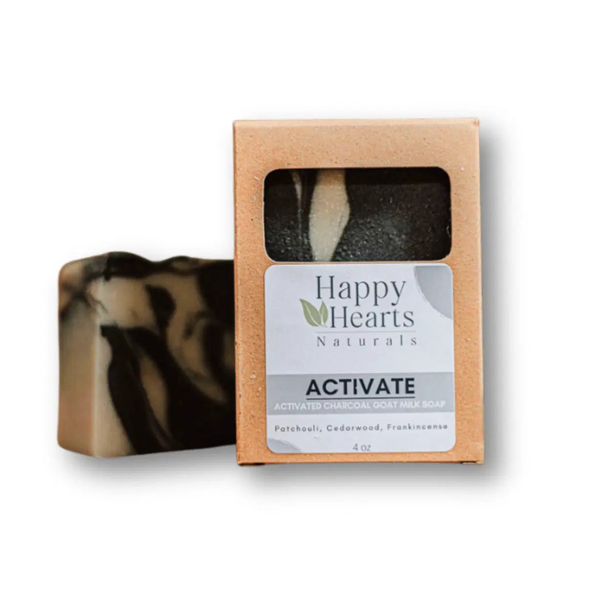 Activate Hand and Body Charcoal Goat Milk Soap - (Hand & Body Bar, Activated Charcoal + Goat Milk, ~4–5 oz)