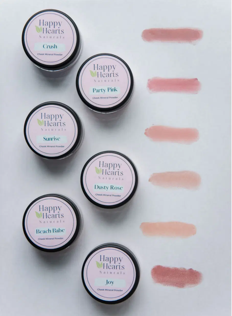 Dusty Rose - Mineral Cheek - Pure Mineral Blush Powder, Clean Beauty - (3g)