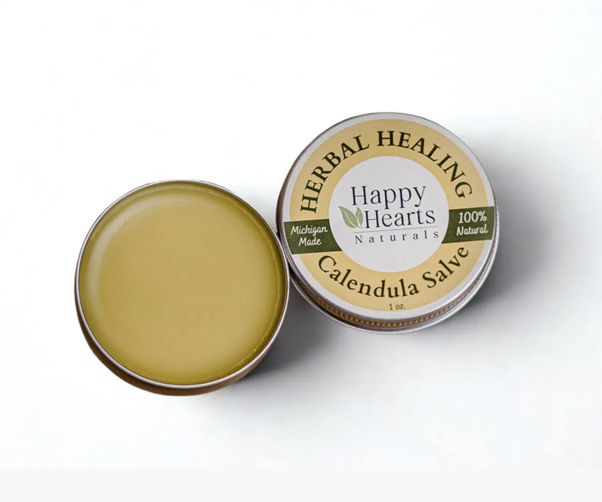 Happy Hearts Naturals Calendula Herbal Healing Salve (2 oz / 60 ml)