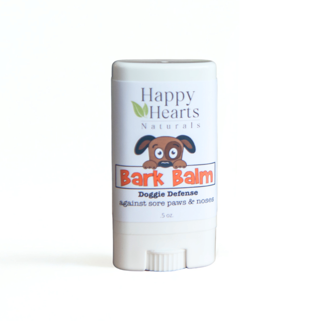 Happy Hearts Naturals Bark Balm Doggie (All-Natural Paw & Nose Balm, Grass-Fed Tallow + Herbs, 2 oz / 60 ml)