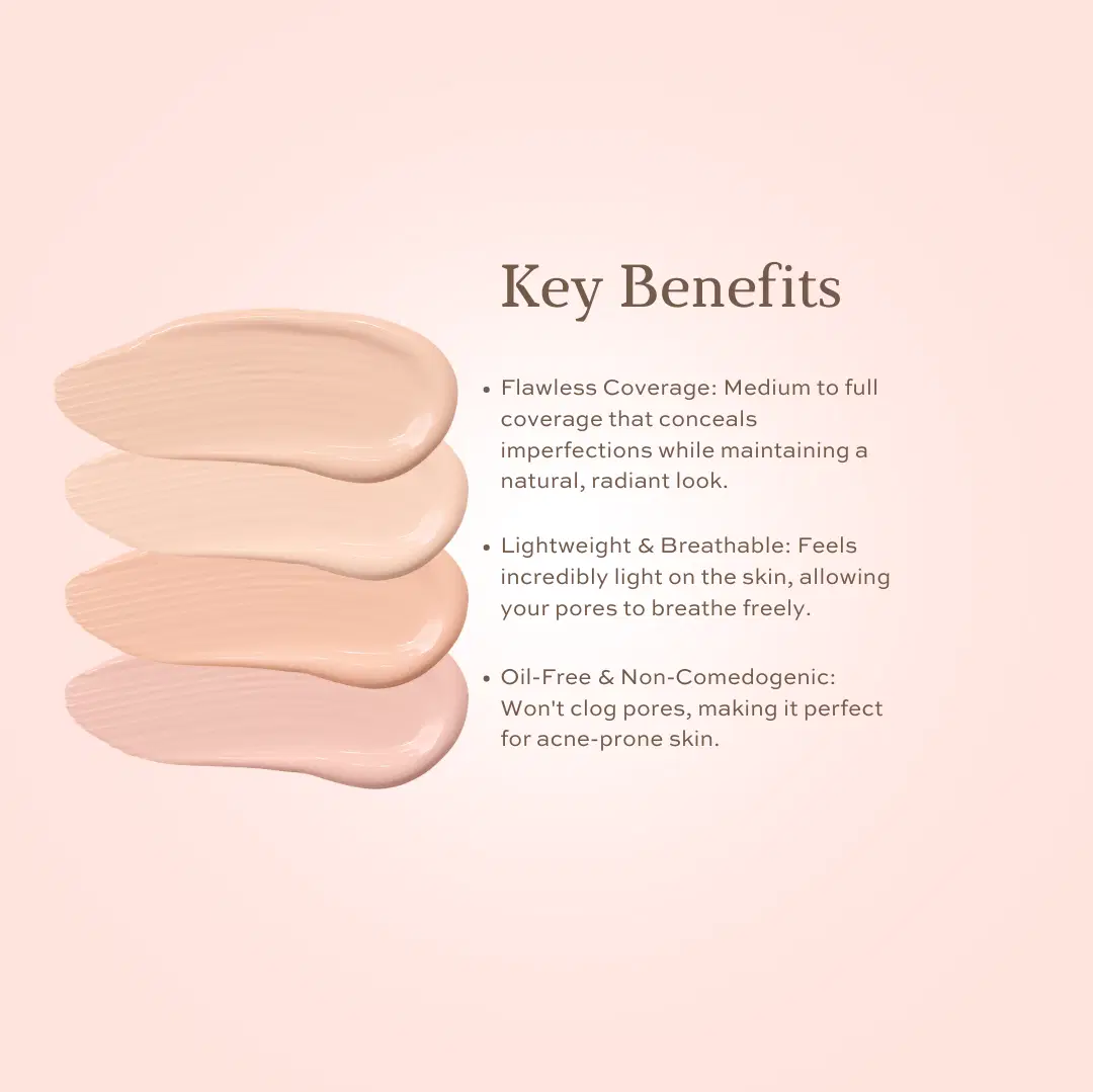 Liquid Mineral Foundation | oil-free, lightweight - wisdom