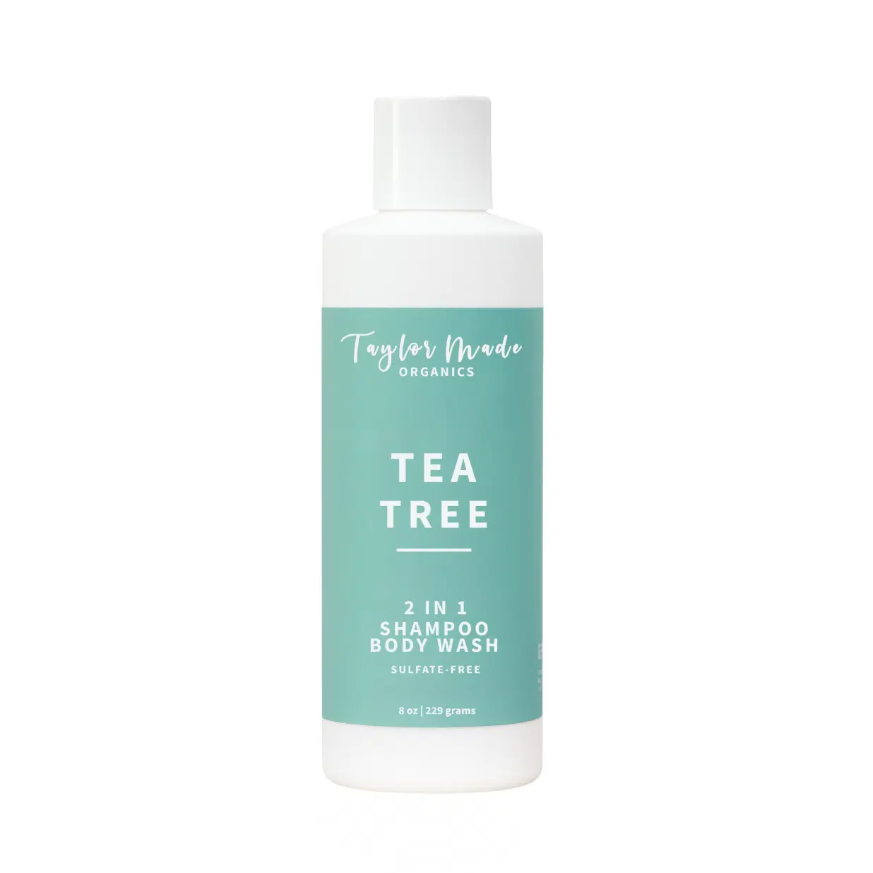 Taylor Made Organics Tea Tree Organic Body Wash and Shampoo - fungal / candida + clarifying formula – 8 oz (or your variant)