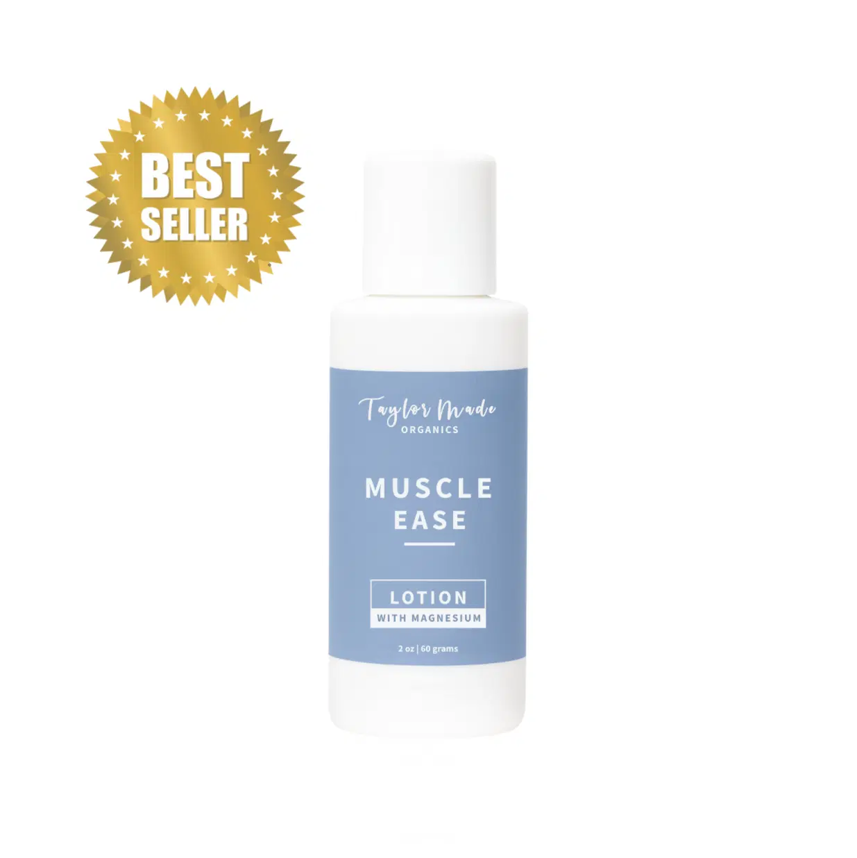 Muscle Ease Organic Lotion with Magnesium - Non-Greasy, Fast Absorbing Muscle & Joint Relief Lotion