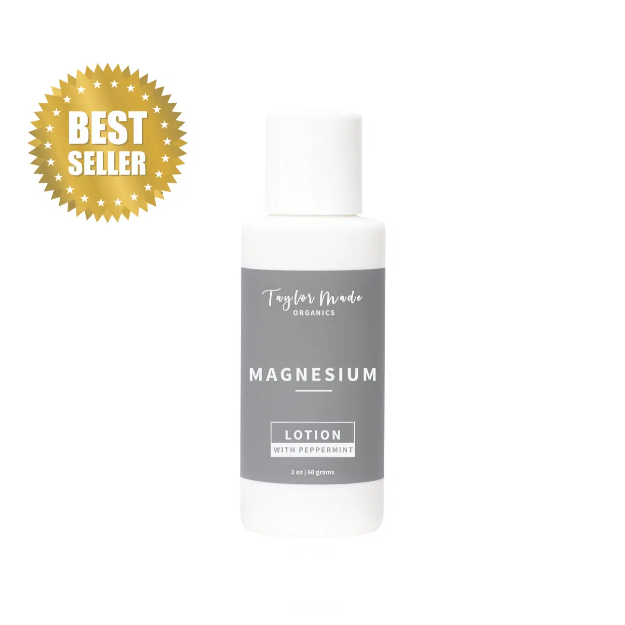 Taylor Made Organics Magnesium Organic Lotion Mineral-Rich Relief for Muscles & Stress (Made in USA) 