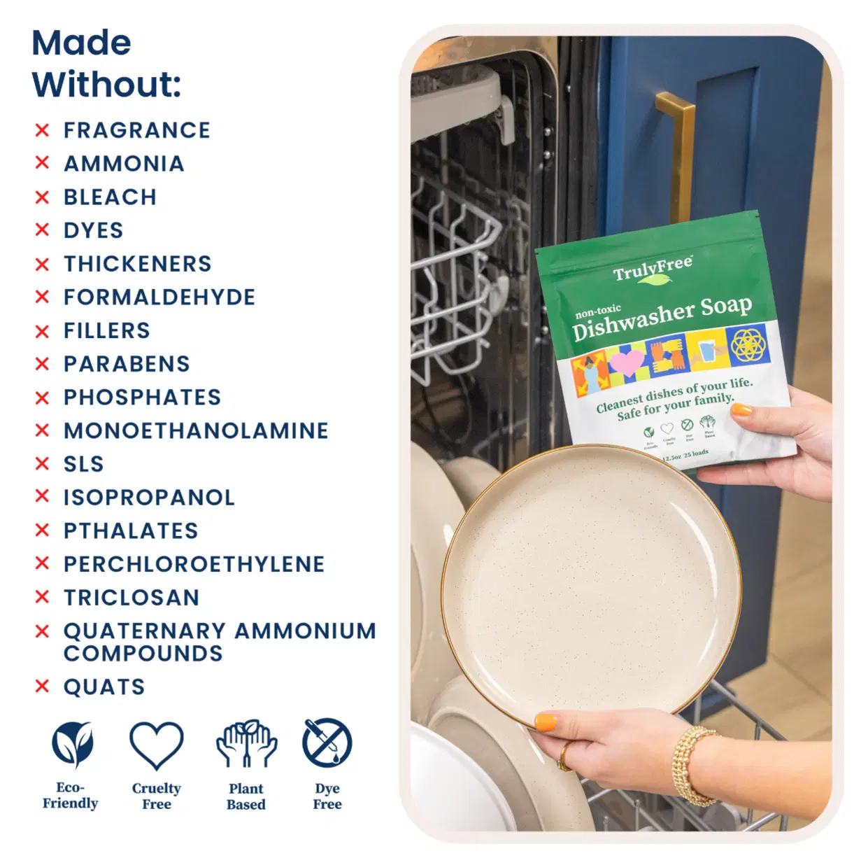 Truly Free Home's Dishwasher Soap - 1 Pack