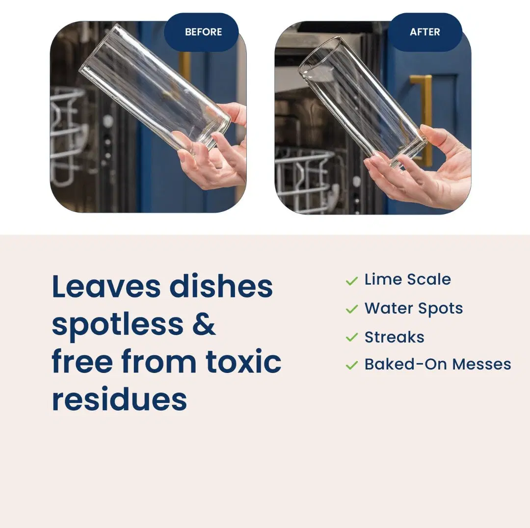 Truly Free Home Natural Dishwasher Booster & Rinse Aid - 3 Refills