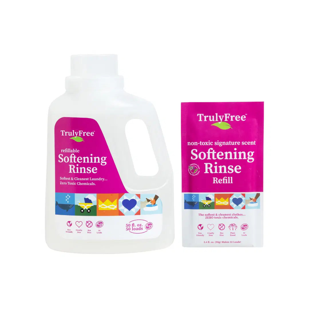 Truly Free Home's Softening Rinse - Signature Scent - Refillable Jug + 1 Refill