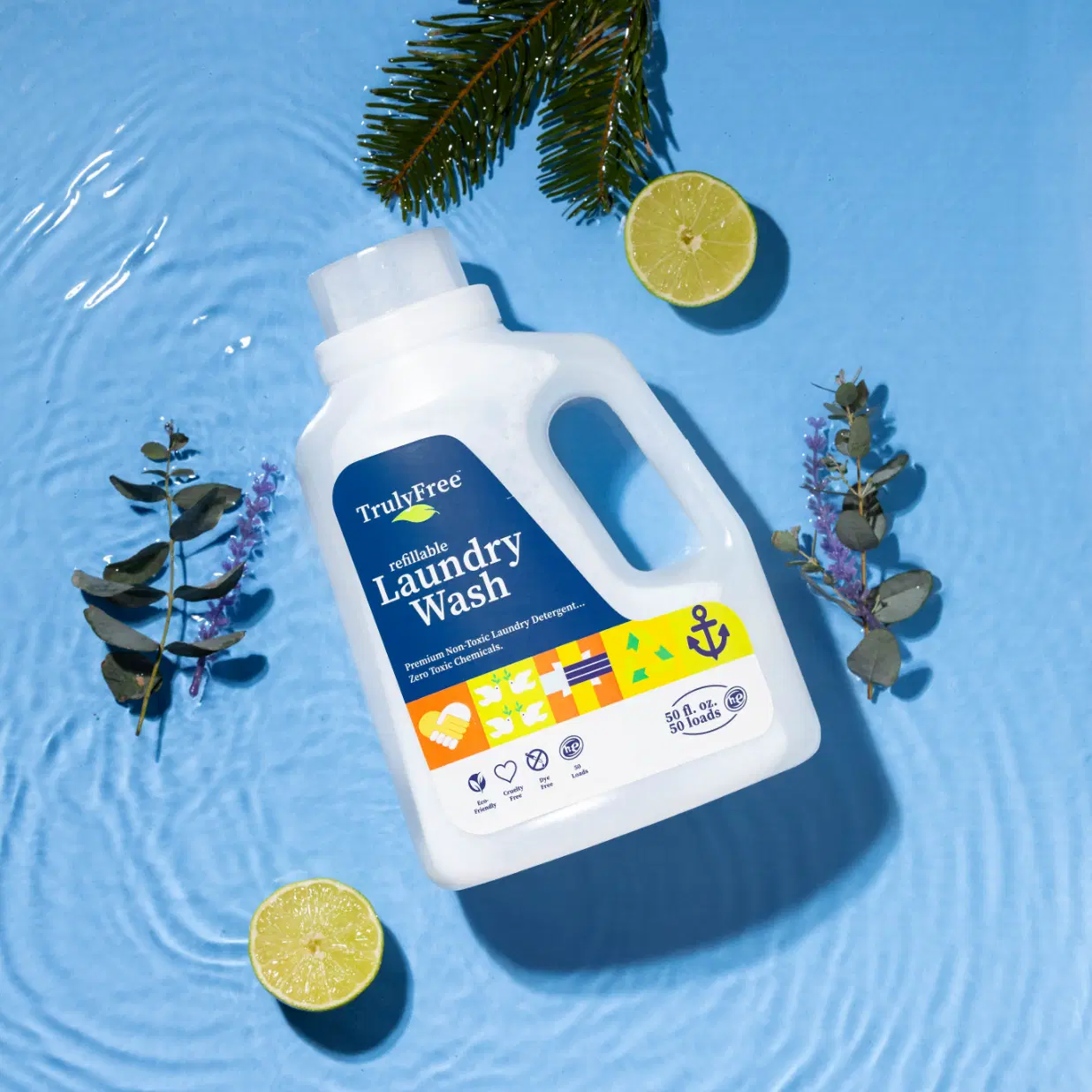 Truly Free Home's Laundry Wash- Signature Scent - 6 Refills