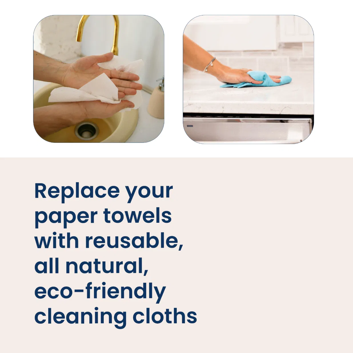 Truly Free Home Reusable Cleaning Cloths 2 Pack - Thumbnail 5