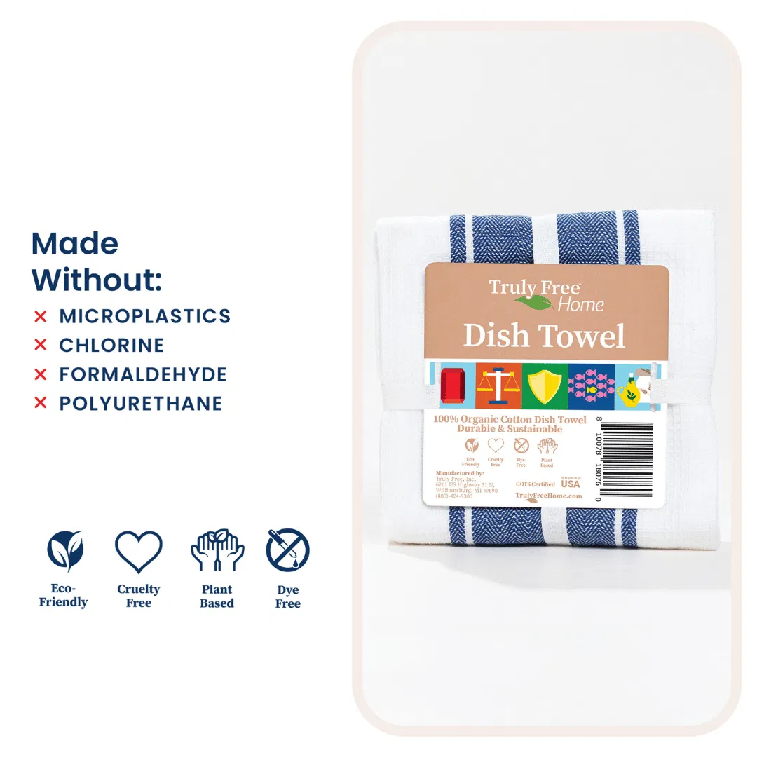 Dish Towel - 100% Organic Cotton - Thumbnail 2