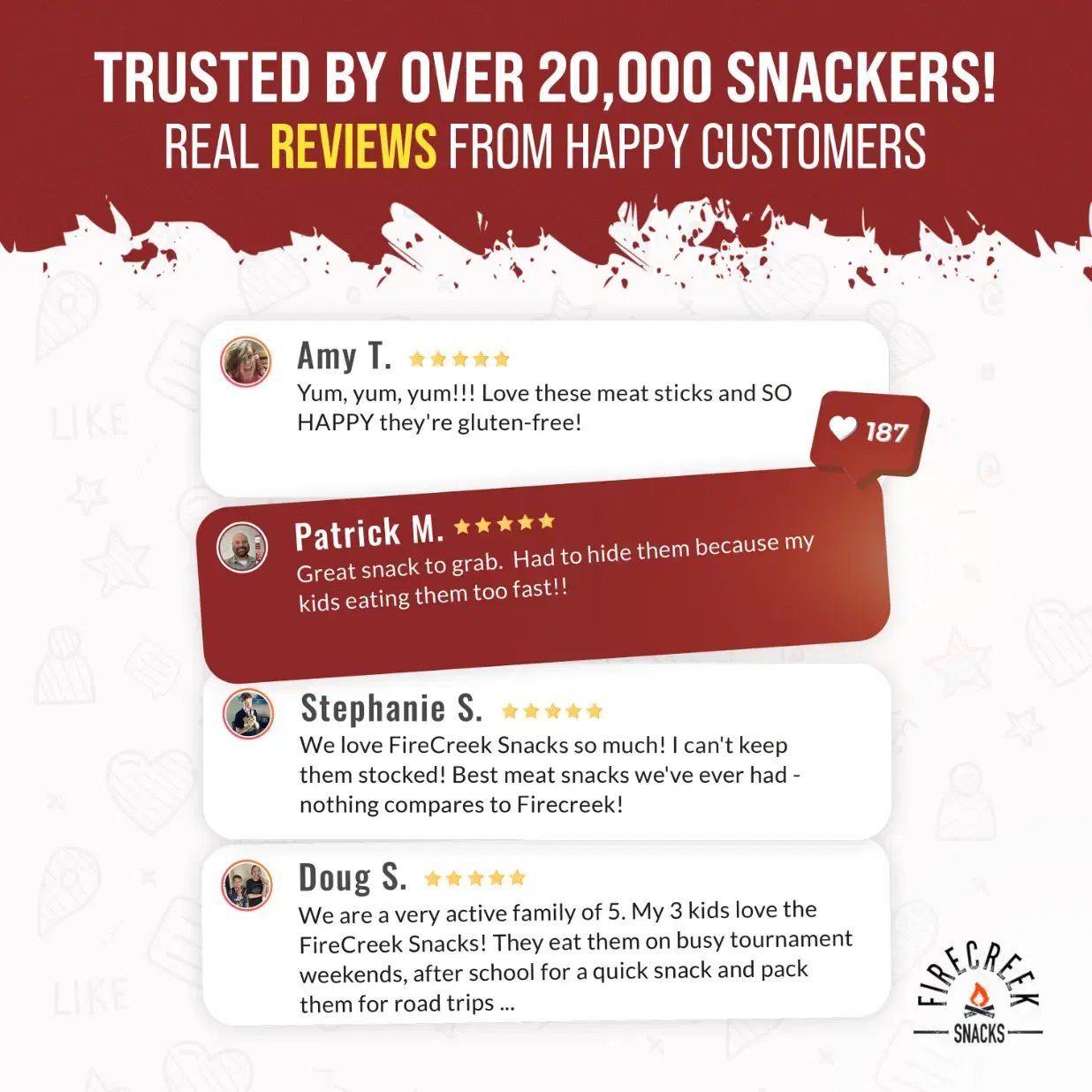 Teriyaki Meat Sticks - Hickory-Smoked Beef & Pork, Sweet-Savory Teriyaki Flavor, High-Protein Snack - 10-Pack