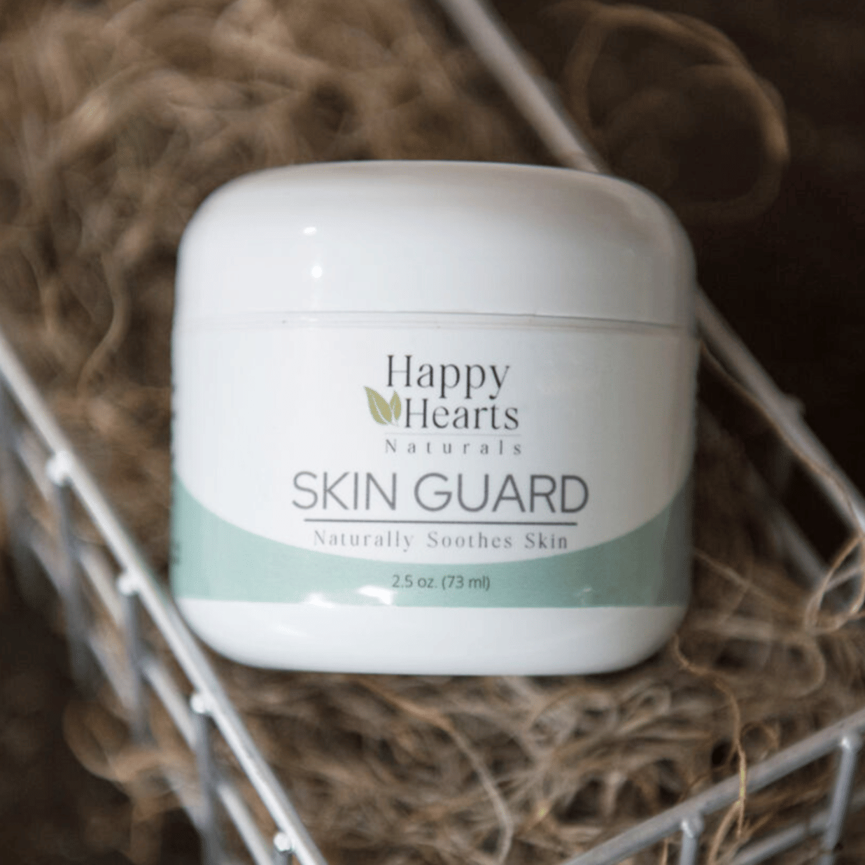 Happy Hearts Naturals Skin Guard - Gentle, Toxin-Free Cream for Diaper Rash, Dry Skin & Minor Irritations - 2.5 oz jar