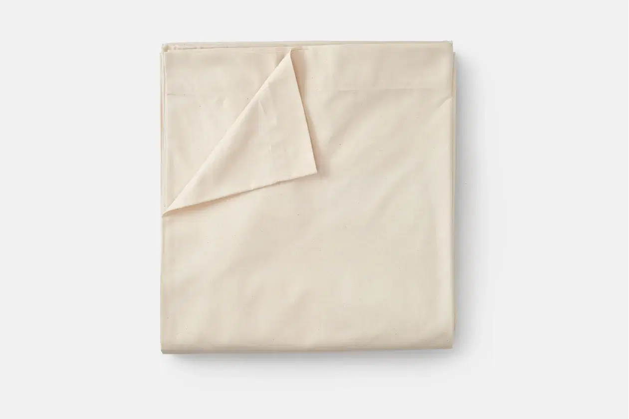 Cotton Single [Separate] Flat Bed Sheet - Full / Natural