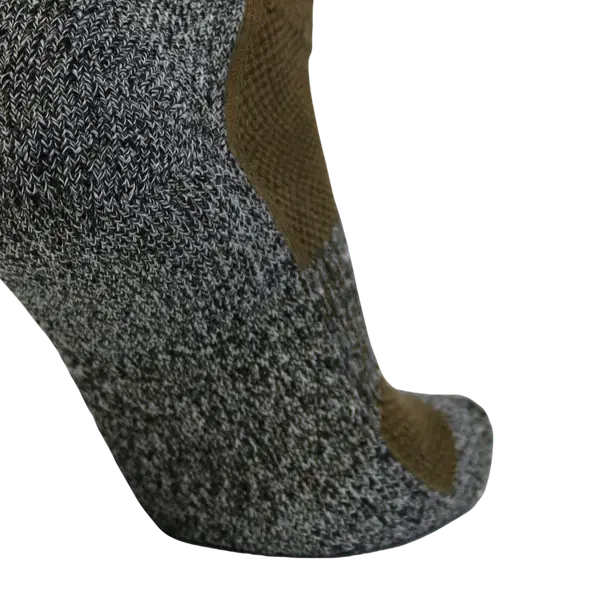 Rock Infiltrator Antimicrobial Rough Terrain Sock – Cushioned Boot Sock with Silver Fibers (Medium, Men's 4-8, Women's 5-10) / Coyote Brown